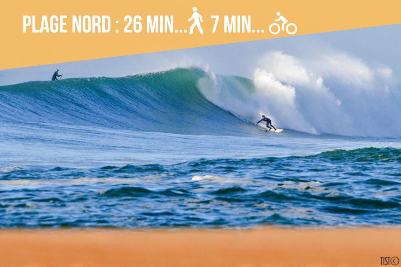 Hossegor - Plage 100M - Surf - Famille - Couple ソール・オスゴール エクステリア 写真